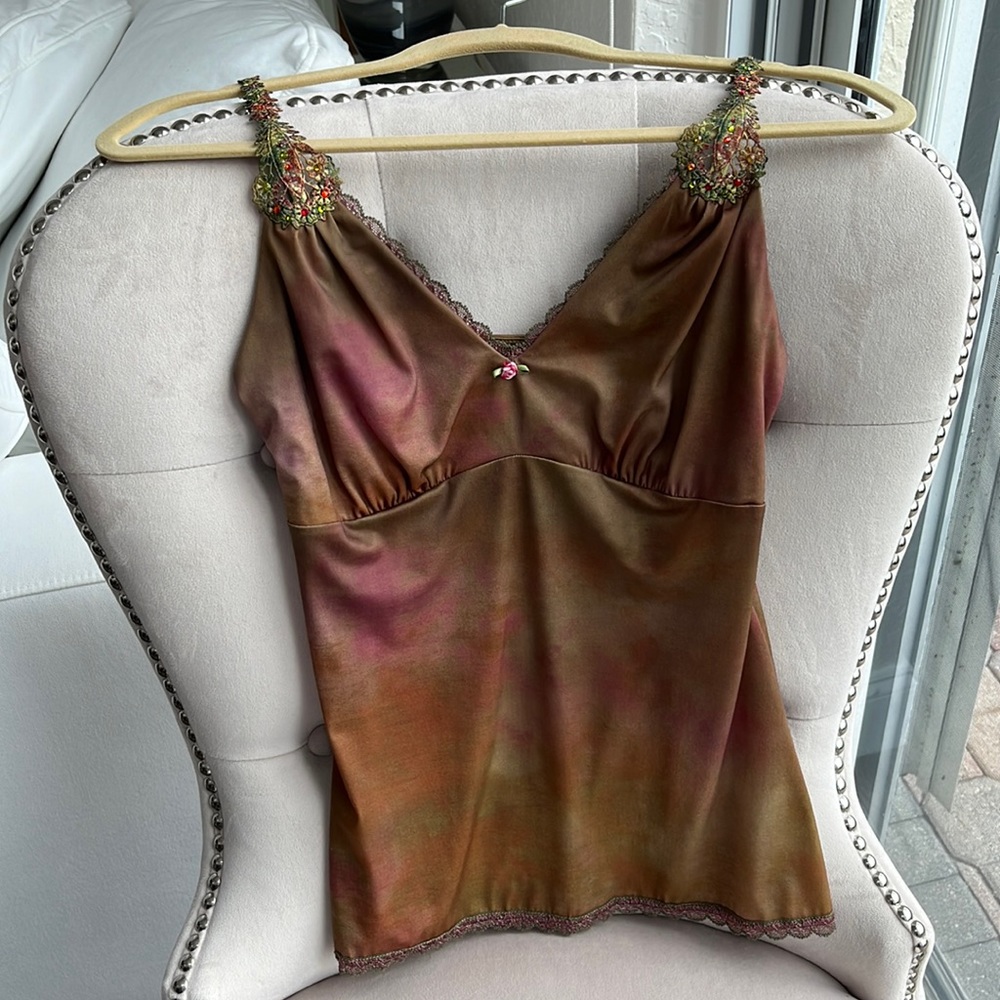 Michal Negrin boutique collection. Never worn. Adorned with swarovski crystals.